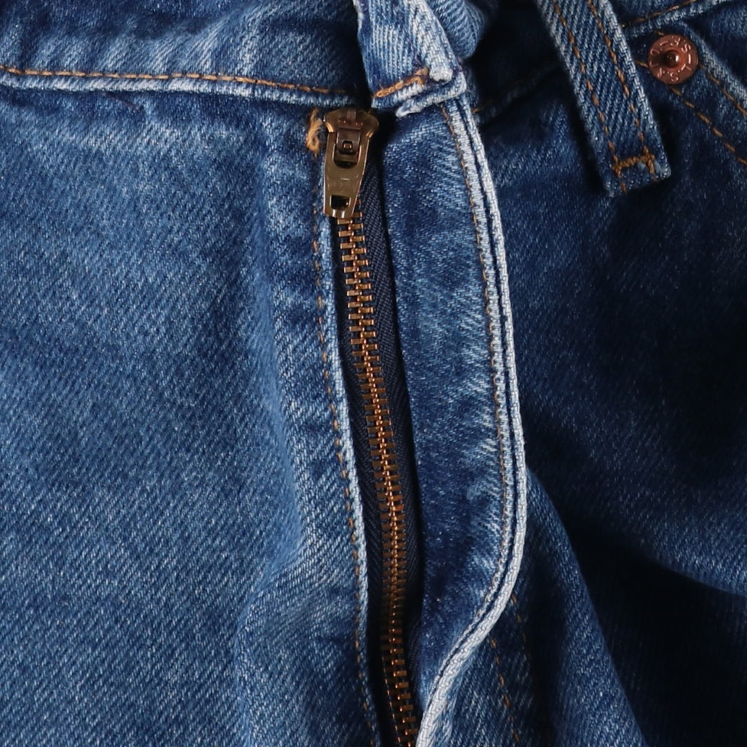 1990'S Levi's 40550-0215 Orange Tab Tapered Denim Pants, Made in USA, Men's W34 (approx.), Vintage cotton blue type Vintage Second Hand