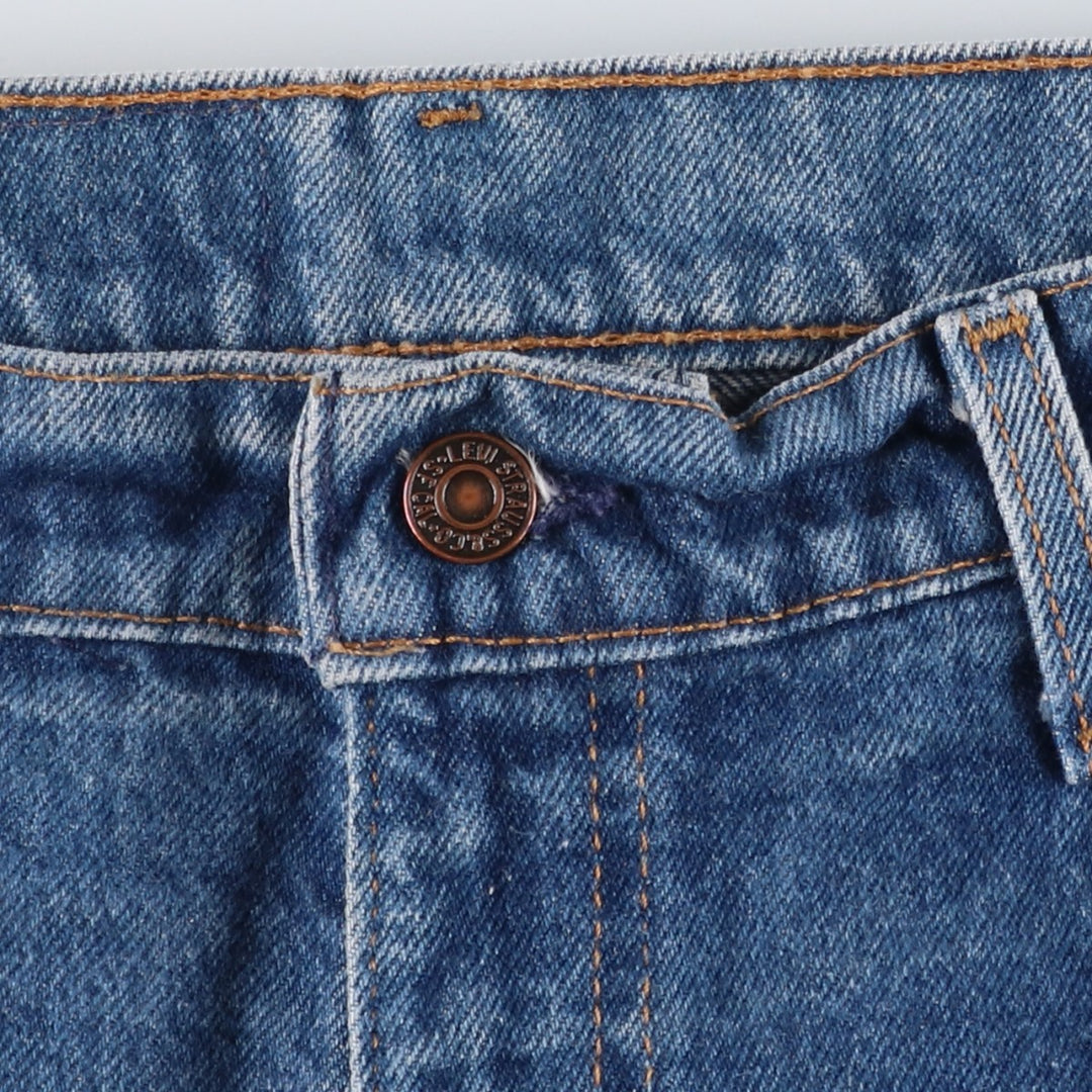 1990'S Levi's 40550-0215 Orange Tab Tapered Denim Pants, Made in USA, Men's W34 (approx.), Vintage cotton blue type Vintage Second Hand
