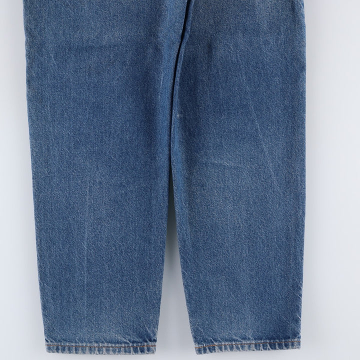 1990'S Levi's 40550-0215 Orange Tab Tapered Denim Pants, Made in USA, Men's W34 (approx.), Vintage cotton blue type Vintage Second Hand