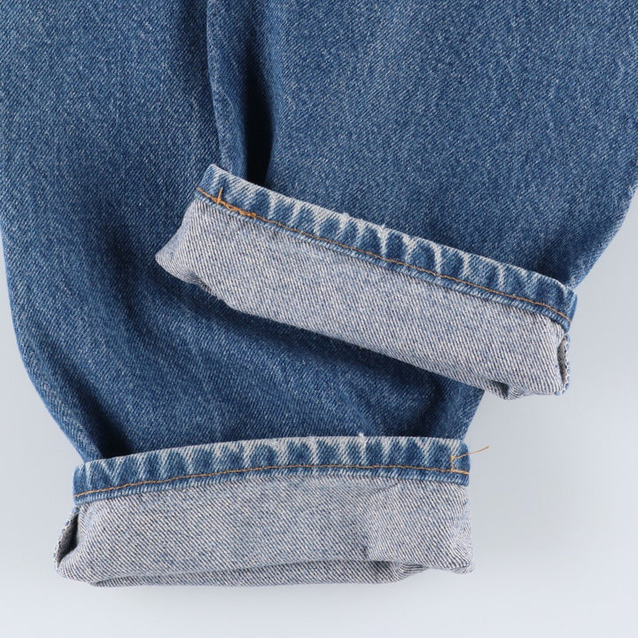 1990'S Levi's 40550-0215 Orange Tab Tapered Denim Pants, Made in USA, Men's W34 (approx.), Vintage cotton blue type Vintage Second Hand