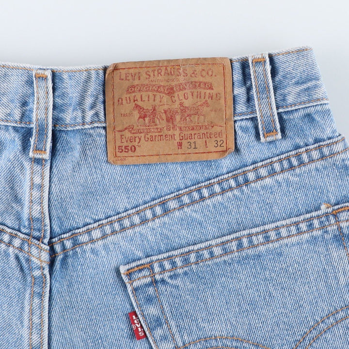 2000'S Levi's 550 Relaxed Fit Tapered Denim Pants, Made in USA, Men's Size W30 cotton blue type Vintage Second Hand