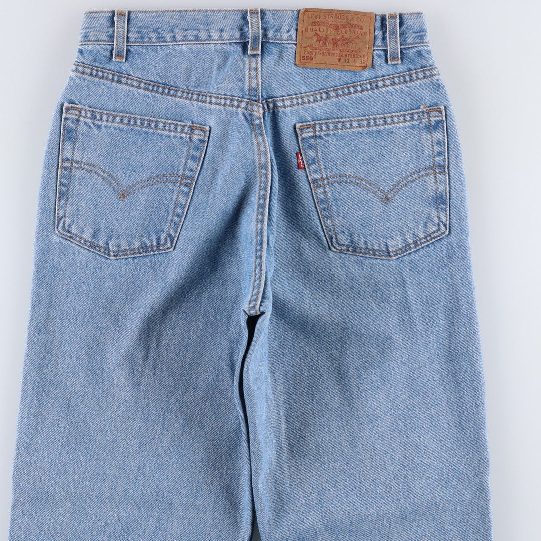 2000'S Levi's 550 Relaxed Fit Tapered Denim Pants, Made in USA, Men's Size W30 cotton blue type Vintage Second Hand