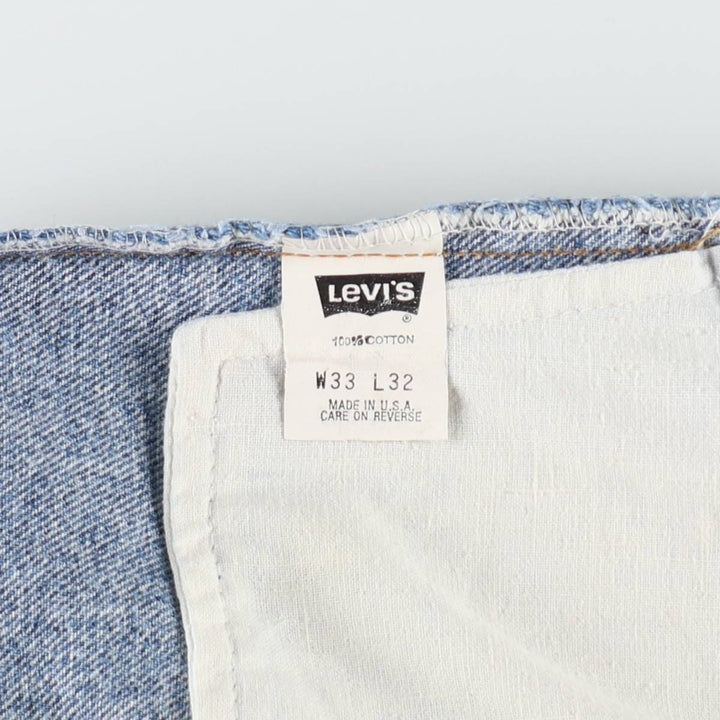 1990'S Levi's 550-4891 Tapered Denim Pants, Made in USA, Men's Size W31 (approx.), Vintage cotton blue type Vintage Second Hand