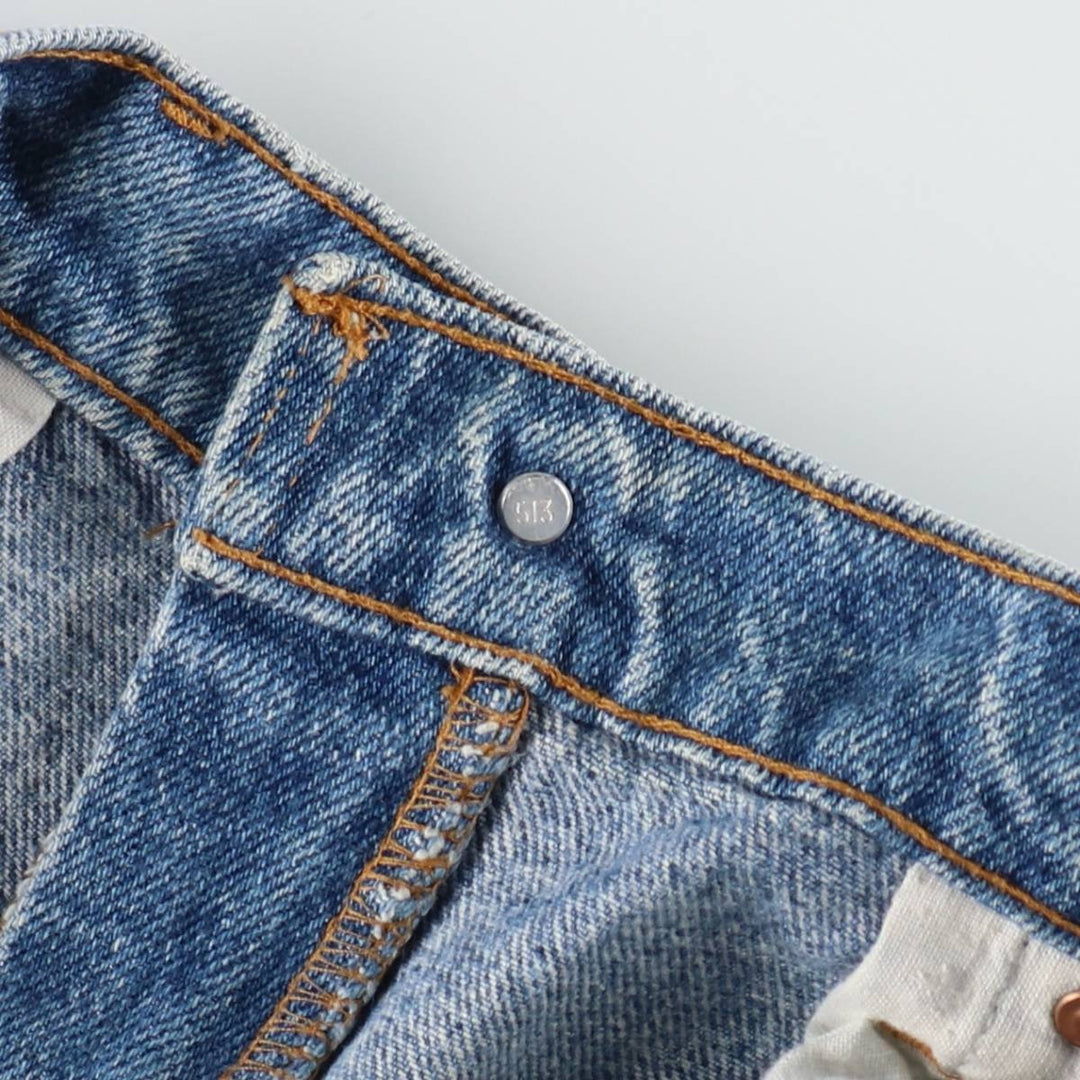 1990'S Levi's 550-4891 Tapered Denim Pants, Made in USA, Men's Size W31 (approx.), Vintage cotton blue type Vintage Second Hand