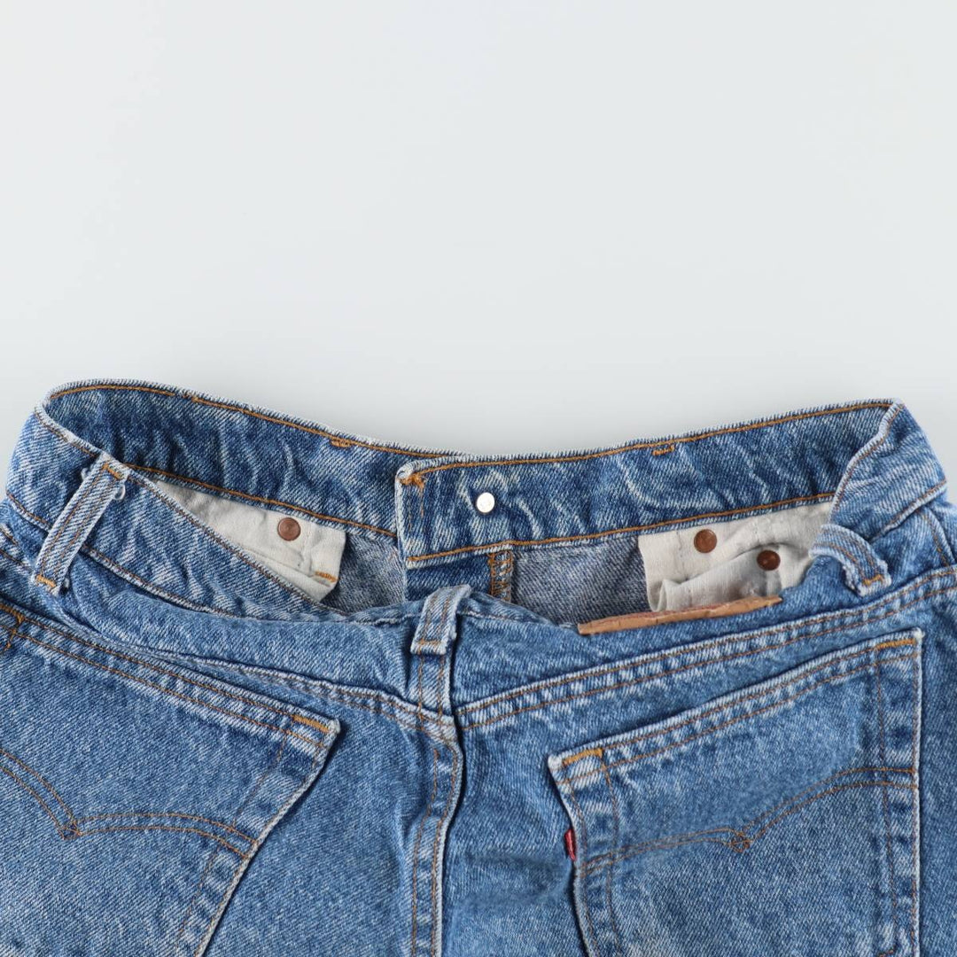 1990'S Levi's 550-4891 Tapered Denim Pants, Made in USA, Men's Size W31 (approx.), Vintage cotton blue type Vintage Second Hand