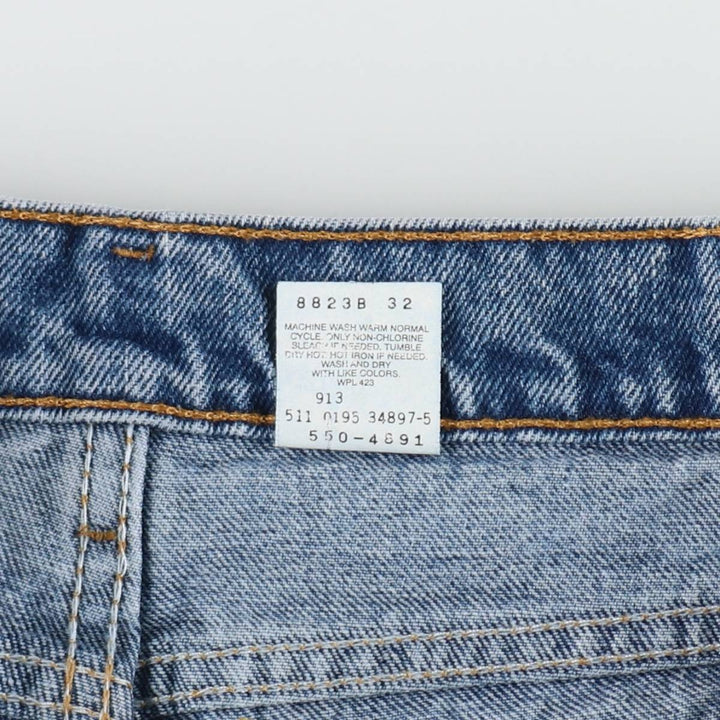 90'S Levi's 550 Relaxed Fit Tapered Leg Tapered Denim Pants Made in USA Men's W31 Vintage cotton blue type Vintage Second Hand