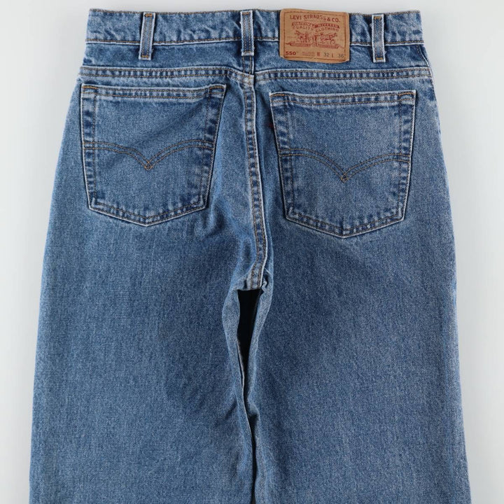 90'S Levi's 550 Relaxed Fit Tapered Leg Tapered Denim Pants Made in USA Men's W31 Vintage cotton blue type Vintage Second Hand