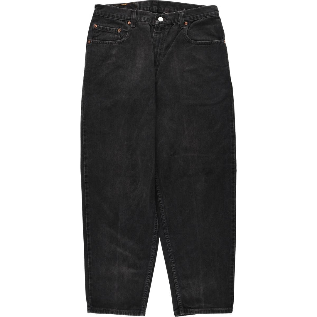 2000'S Levi's 560 Loose Fit Tapered Leg Black Denim Pants, Men's Size 34 cotton black type Vintage Second Hand