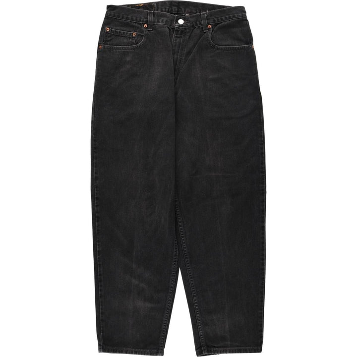 2000'S Levi's 560 Loose Fit Tapered Leg Black Denim Pants, Men's Size 34 cotton black type Vintage Second Hand