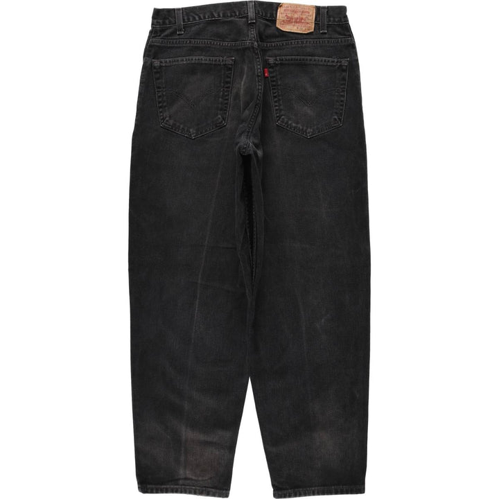 2000'S Levi's 560 Loose Fit Tapered Leg Black Denim Pants, Men's Size 34 cotton black type Vintage Second Hand