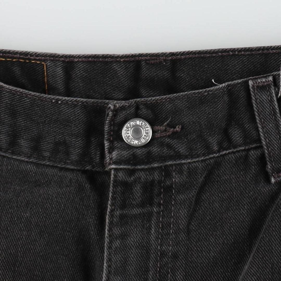2000'S Levi's 560 Loose Fit Tapered Leg Black Denim Pants, Men's Size 34 cotton black type Vintage Second Hand