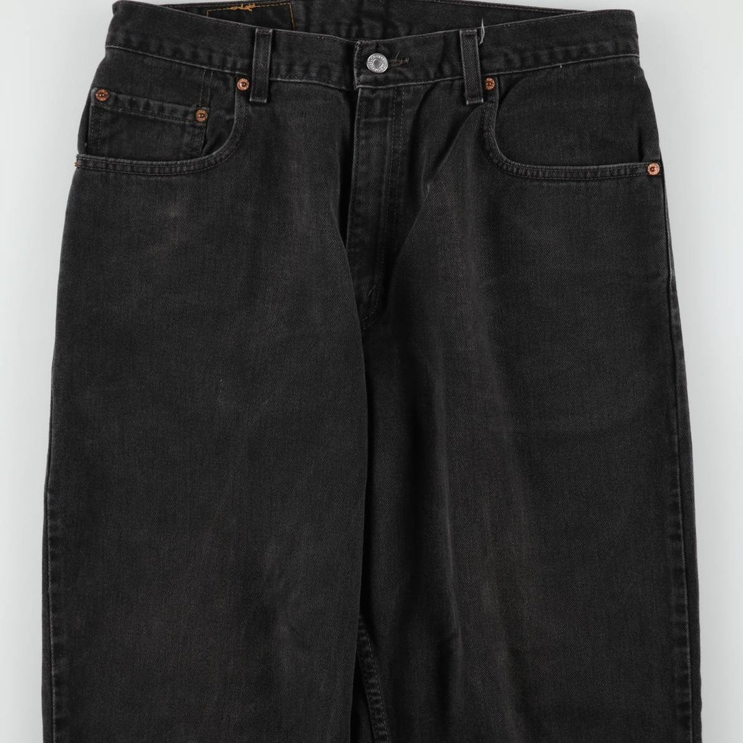 2000'S Levi's 560 Loose Fit Tapered Leg Black Denim Pants, Men's Size 34 cotton black type Vintage Second Hand