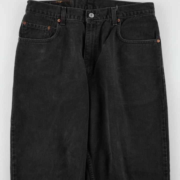 2000'S Levi's 560 Loose Fit Tapered Leg Black Denim Pants, Men's Size 34 cotton black type Vintage Second Hand