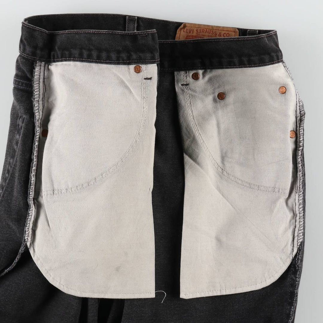 2000'S Levi's 560 Loose Fit Tapered Leg Black Denim Pants, Men's Size 34 cotton black type Vintage Second Hand
