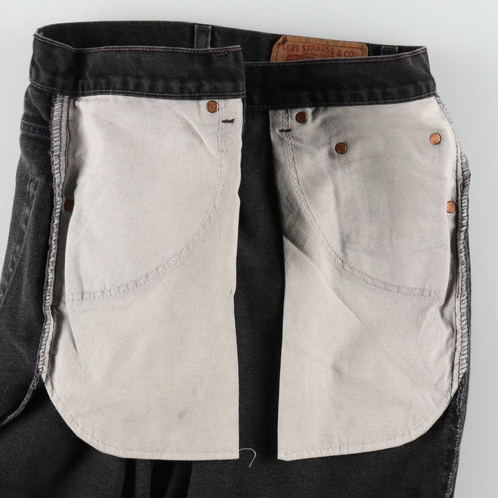2000'S Levi's 560 Loose Fit Tapered Leg Black Denim Pants, Men's Size 34 cotton black type Vintage Second Hand