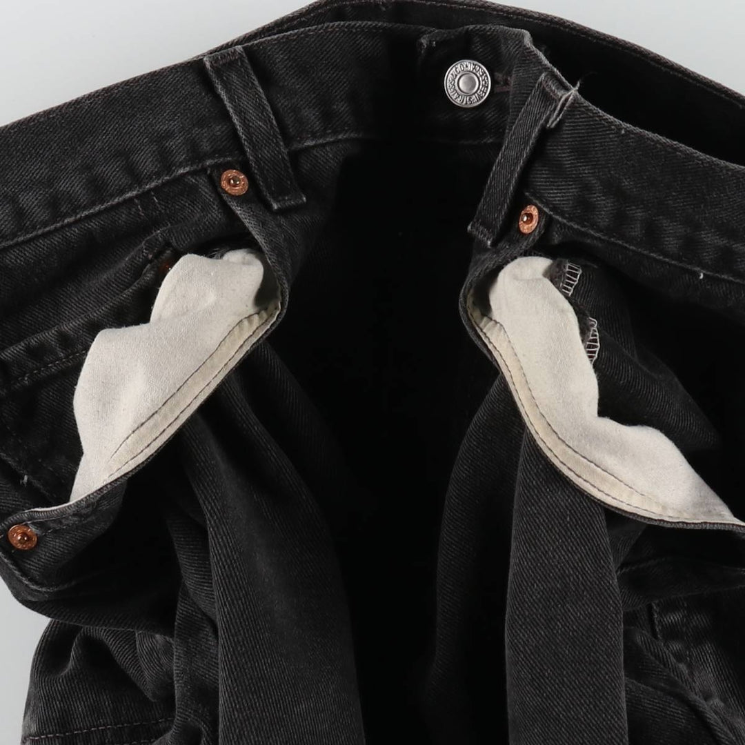 2000'S Levi's 560 Loose Fit Tapered Leg Black Denim Pants, Men's Size 34 cotton black type Vintage Second Hand