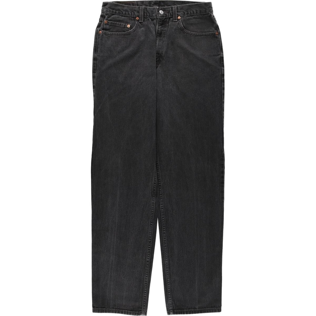 00'S Levi's 550 Relaxed Fit Black Denim Tapered Denim Pants Men's W32 cotton black type Vintage Second Hand