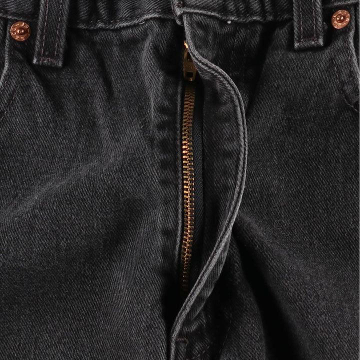 00'S Levi's 550 Relaxed Fit Black Denim Tapered Denim Pants Men's W32 cotton black type Vintage Second Hand