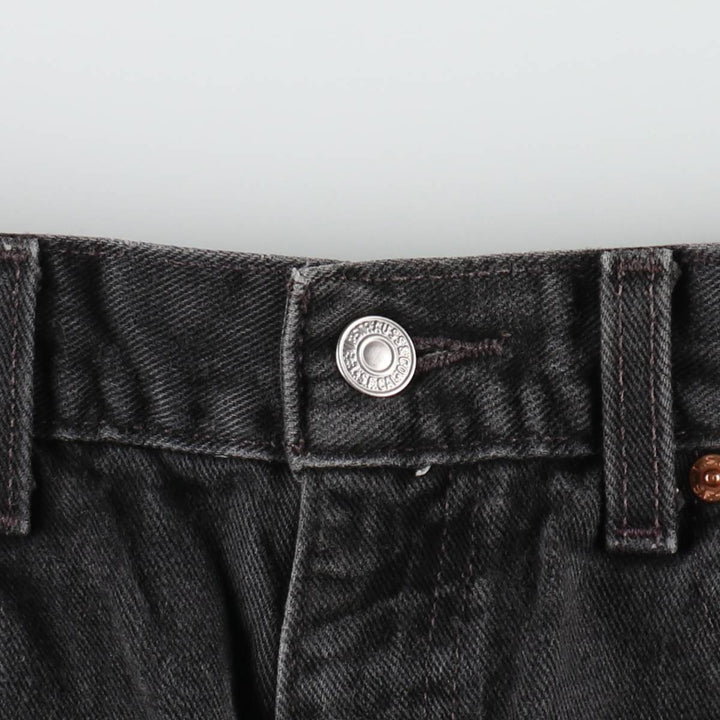 00'S Levi's 550 Relaxed Fit Black Denim Tapered Denim Pants Men's W32 cotton black type Vintage Second Hand