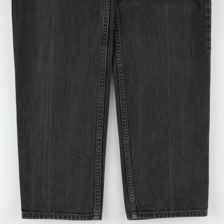 00'S Levi's 550 Relaxed Fit Black Denim Tapered Denim Pants Men's W32 cotton black type Vintage Second Hand