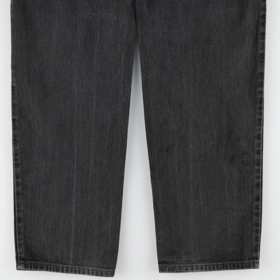 00'S Levi's 550 Relaxed Fit Black Denim Tapered Denim Pants Men's W32 cotton black type Vintage Second Hand