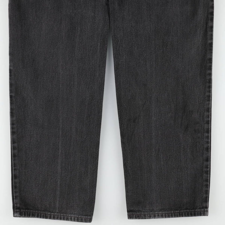 00'S Levi's 550 Relaxed Fit Black Denim Tapered Denim Pants Men's W32 cotton black type Vintage Second Hand