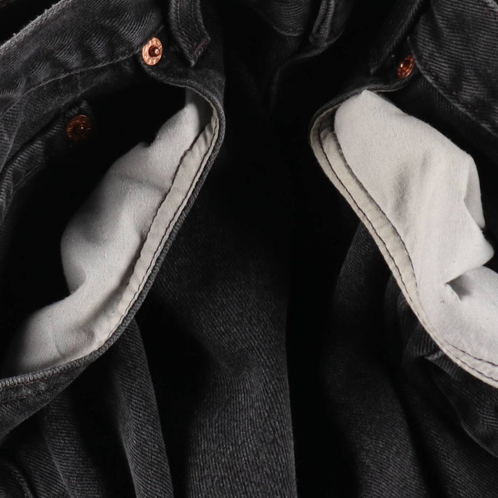00'S Levi's 550 Relaxed Fit Black Denim Tapered Denim Pants Men's W32 cotton black type Vintage Second Hand