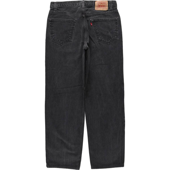 00'S Levi's 550 Relaxed Fit Black Denim Tapered Denim Pants Men's W34 cotton black type Vintage Second Hand