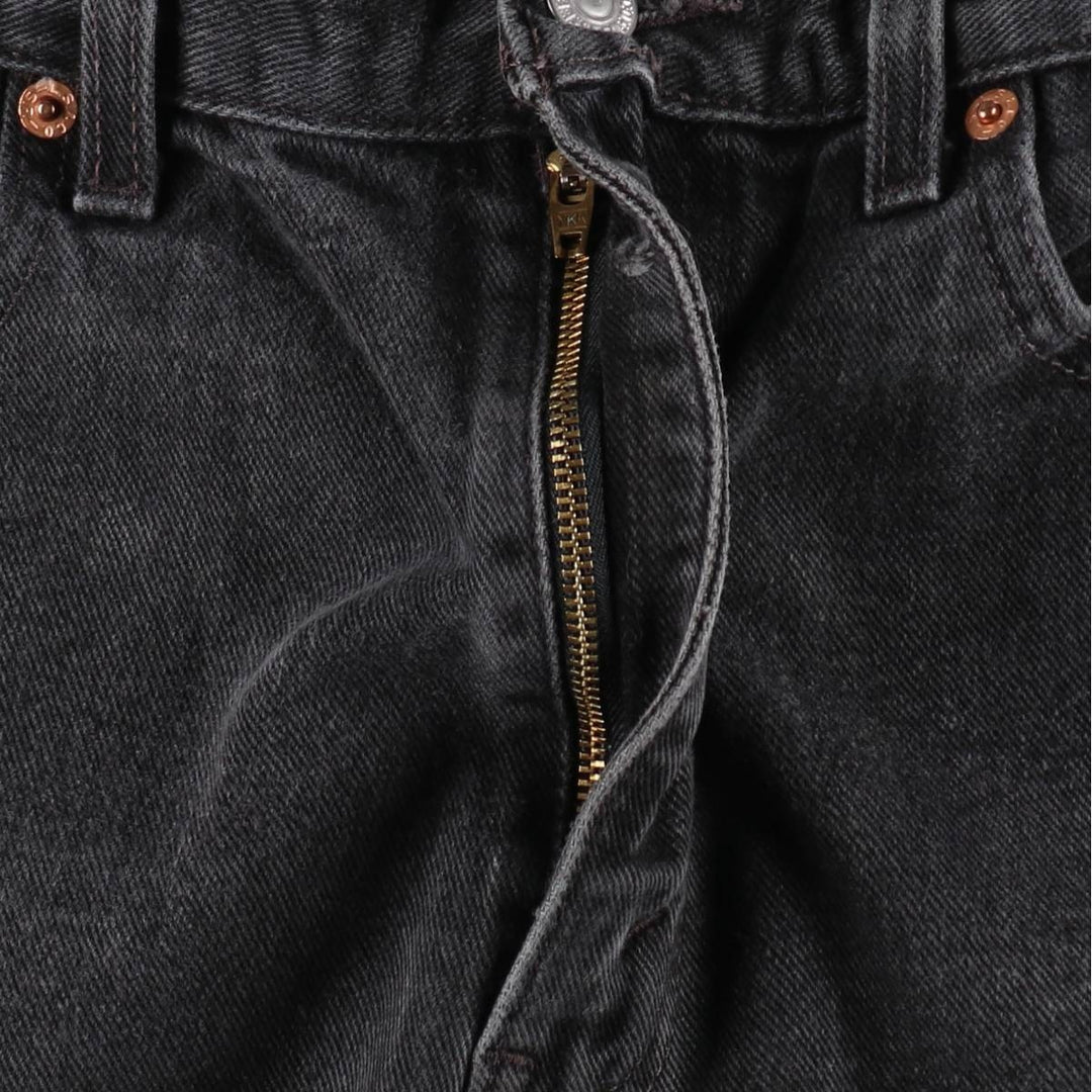 00'S Levi's 550 Relaxed Fit Black Denim Tapered Denim Pants Men's W34 cotton black type Vintage Second Hand