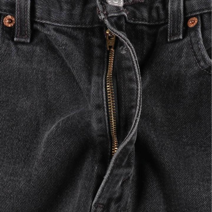 00'S Levi's 550 Relaxed Fit Black Denim Tapered Denim Pants Men's W34 cotton black type Vintage Second Hand
