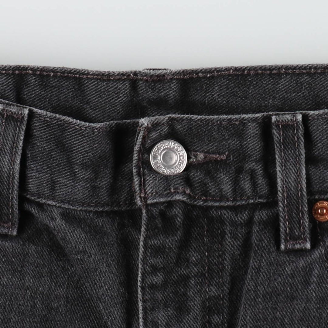 00'S Levi's 550 Relaxed Fit Black Denim Tapered Denim Pants Men's W34 cotton black type Vintage Second Hand