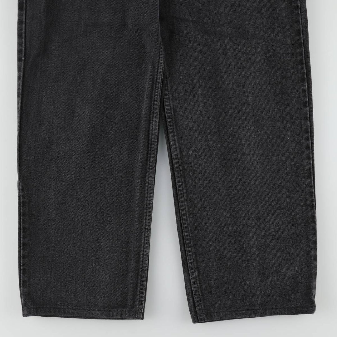 00'S Levi's 550 Relaxed Fit Black Denim Tapered Denim Pants Men's W34 cotton black type Vintage Second Hand