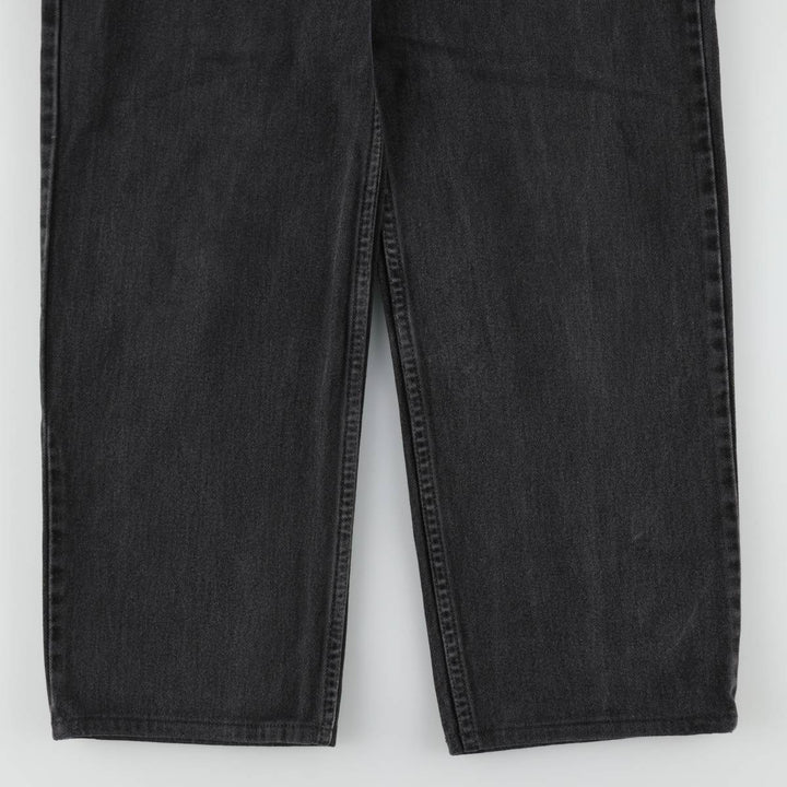 00'S Levi's 550 Relaxed Fit Black Denim Tapered Denim Pants Men's W34 cotton black type Vintage Second Hand