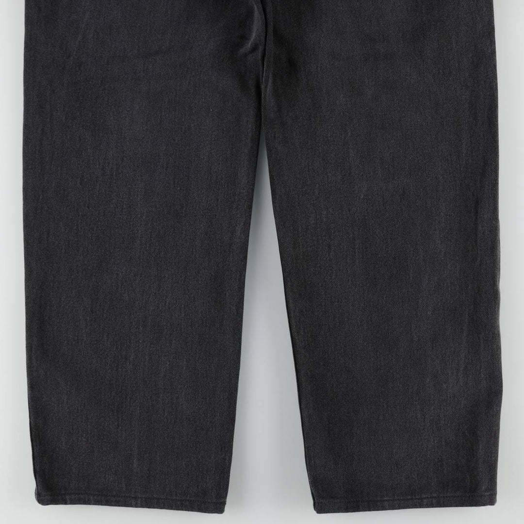 00'S Levi's 550 Relaxed Fit Black Denim Tapered Denim Pants Men's W34 cotton black type Vintage Second Hand