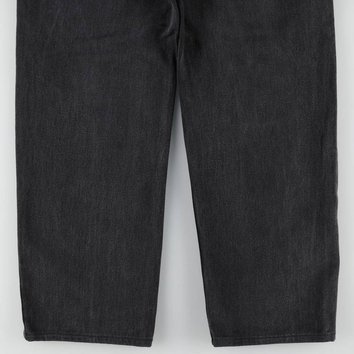 00'S Levi's 550 Relaxed Fit Black Denim Tapered Denim Pants Men's W34 cotton black type Vintage Second Hand
