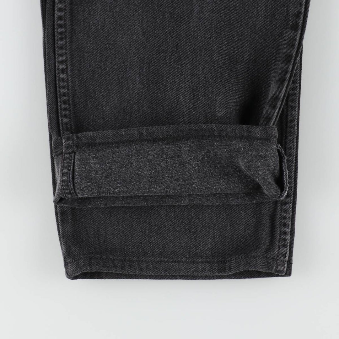 00'S Levi's 550 Relaxed Fit Black Denim Tapered Denim Pants Men's W34 cotton black type Vintage Second Hand