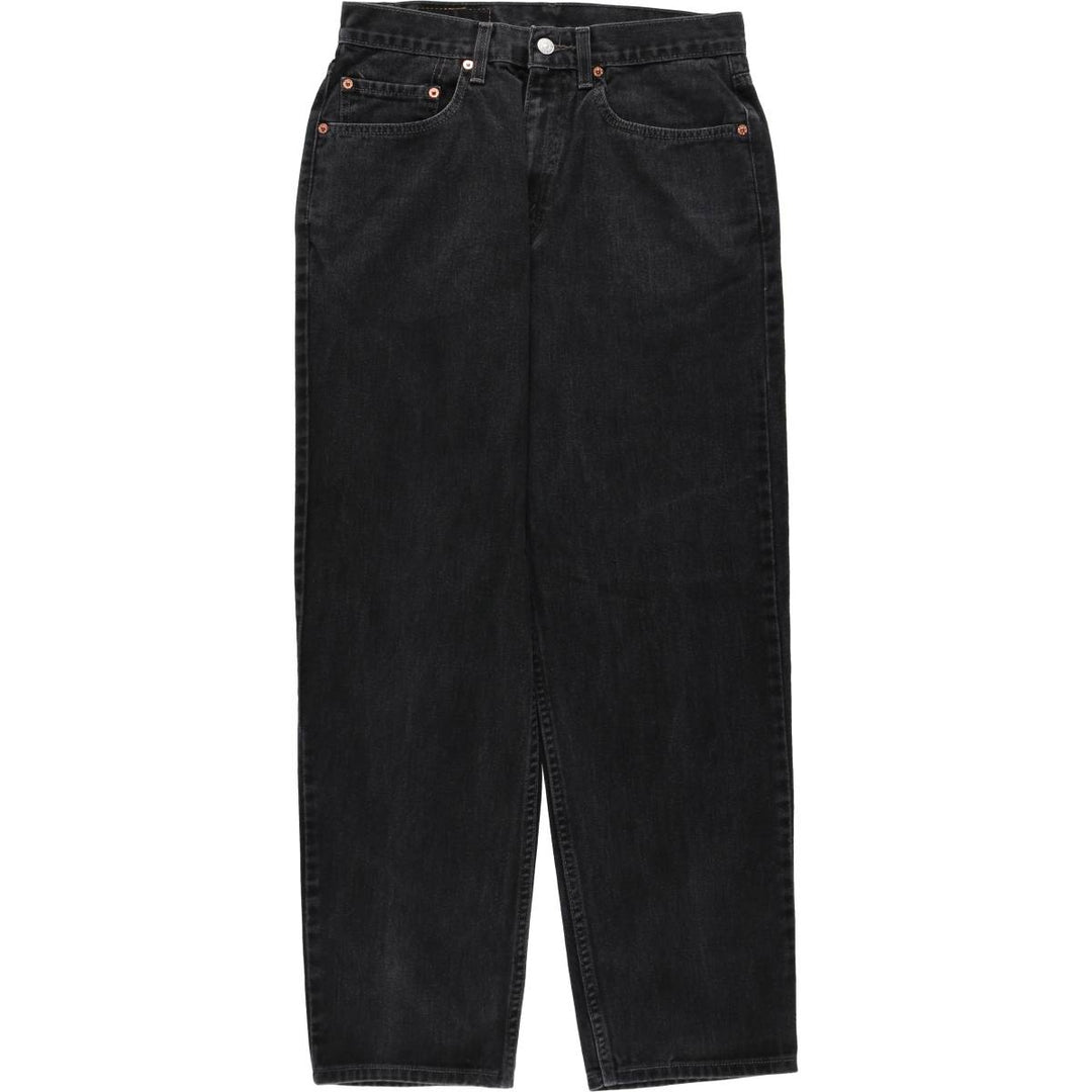 00'S Levi's 550 Relaxed Fit Black Denim Tapered Denim Pants Men's W31 cotton black type Vintage Second Hand