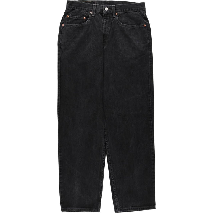 00'S Levi's 550 Relaxed Fit Black Denim Tapered Denim Pants Men's W31 cotton black type Vintage Second Hand