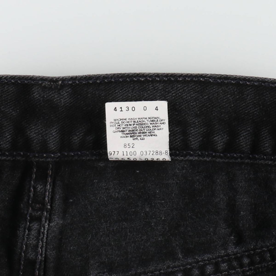 00'S Levi's 550 Relaxed Fit Black Denim Tapered Denim Pants Men's W31 cotton black type Vintage Second Hand