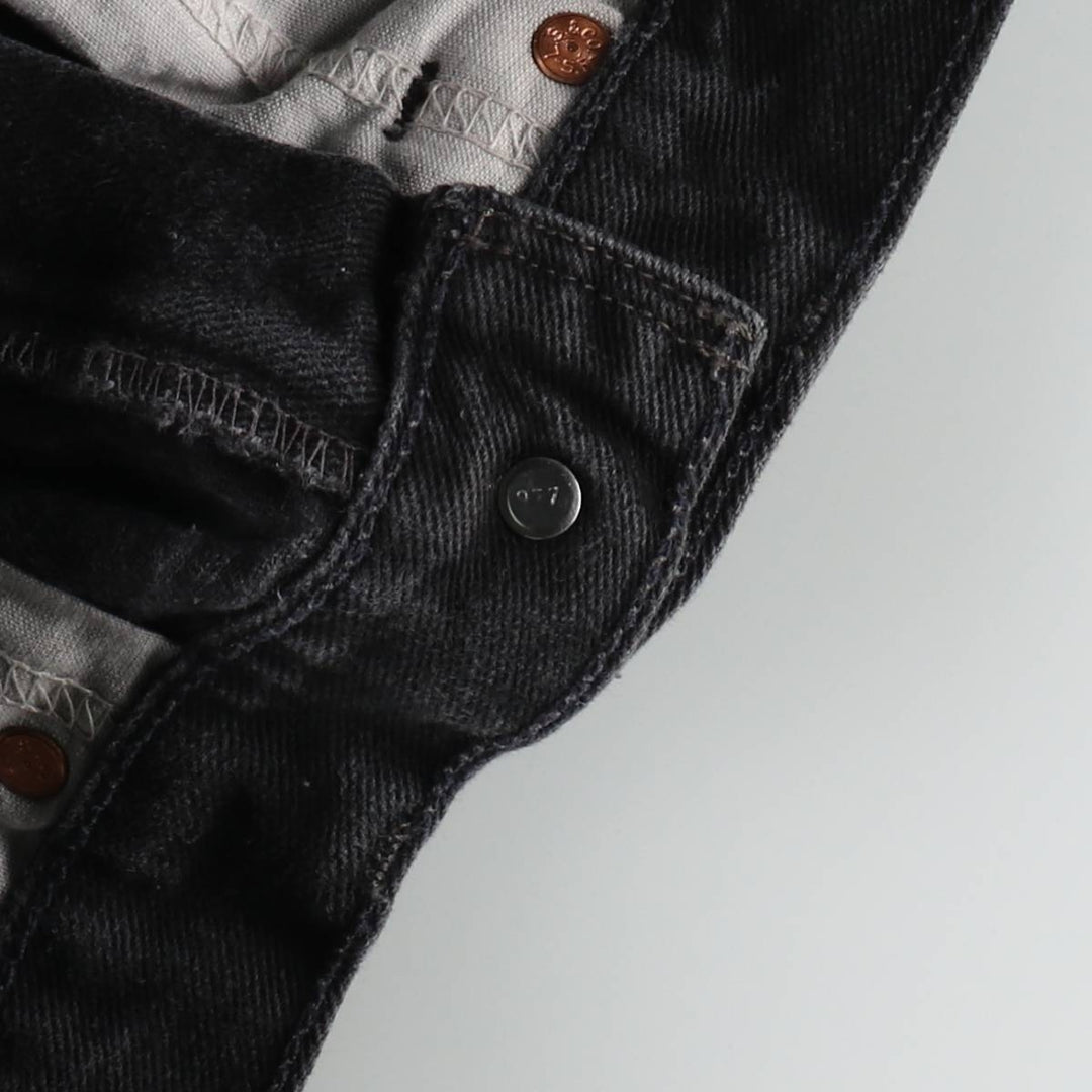 00'S Levi's 550 Relaxed Fit Black Denim Tapered Denim Pants Men's W31 cotton black type Vintage Second Hand