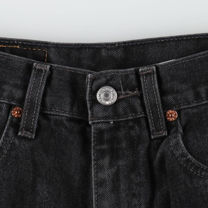 00'S Levi's 550 Relaxed Fit Black Denim Tapered Denim Pants Men's W31 cotton black type Vintage Second Hand