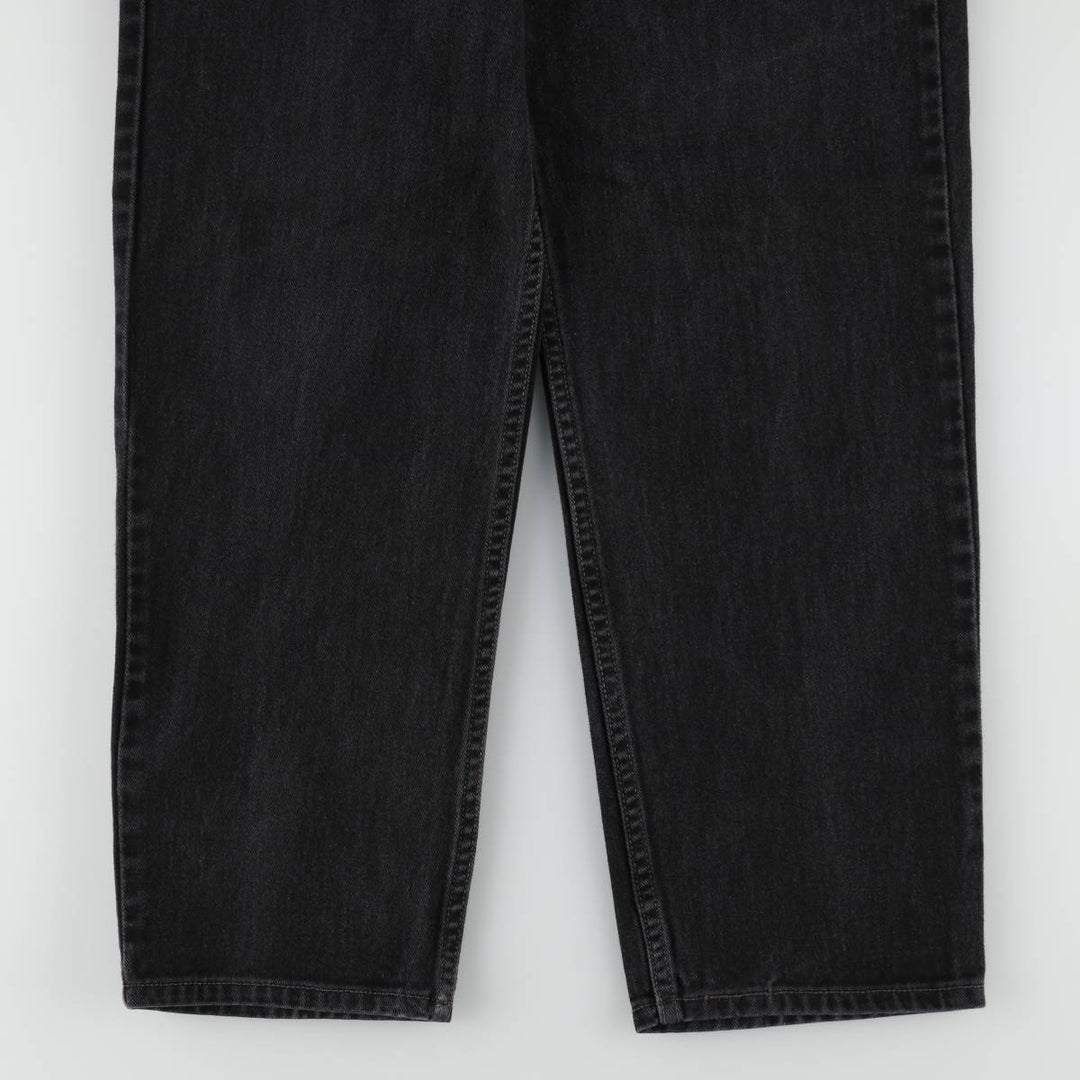 00'S Levi's 550 Relaxed Fit Black Denim Tapered Denim Pants Men's W31 cotton black type Vintage Second Hand