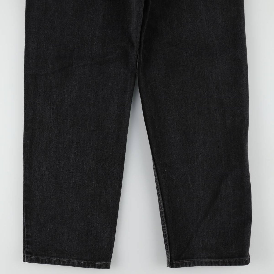 00'S Levi's 550 Relaxed Fit Black Denim Tapered Denim Pants Men's W31 cotton black type Vintage Second Hand