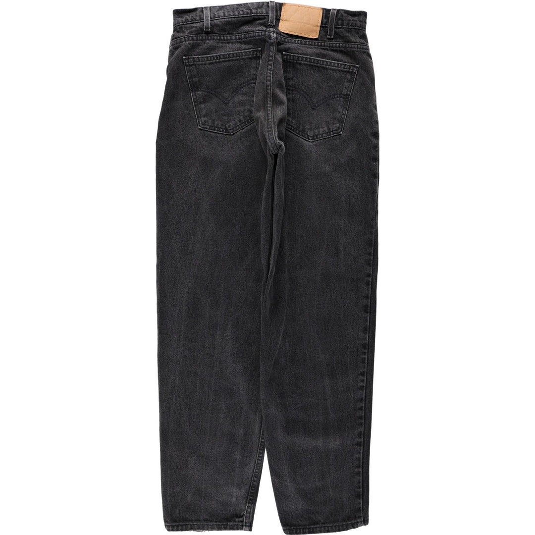 90'S Levi's 560 Loose Fit Tapered Leg Orange Tab Tapered Denim Pants, Men's W30 (approx.), Vintage cotton black type Vintage Second Hand