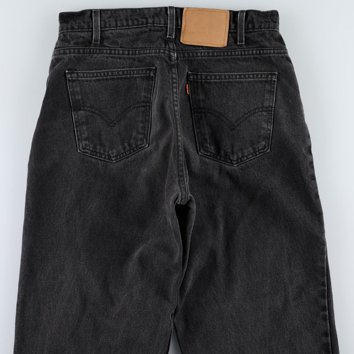 90'S Levi's 560 Loose Fit Tapered Leg Orange Tab Tapered Denim Pants, Men's W30 (approx.), Vintage cotton black type Vintage Second Hand
