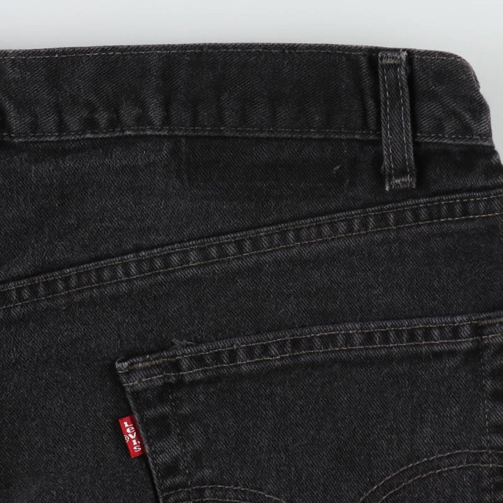 2000'S Levi's 550 Relaxed Fit Black Denim Tapered Jeans, Made in Canada, Men's W35 (approx.) cotton black type Vintage Second Hand