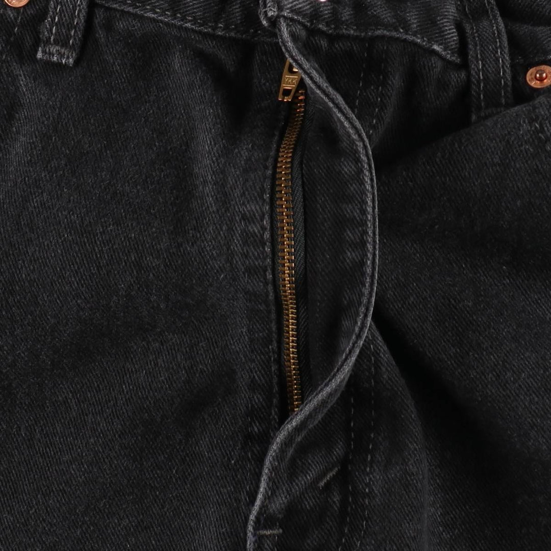 2000'S Levi's 550 Relaxed Fit Black Denim Tapered Jeans, Made in Canada, Men's W35 (approx.) cotton black type Vintage Second Hand