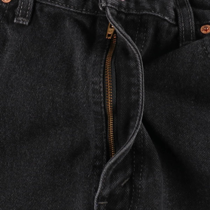 2000'S Levi's 550 Relaxed Fit Black Denim Tapered Jeans, Made in Canada, Men's W35 (approx.) cotton black type Vintage Second Hand