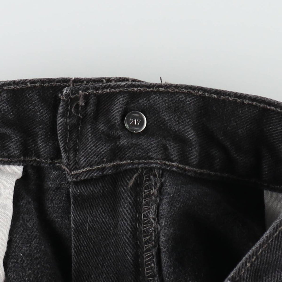 2000'S Levi's 550 Relaxed Fit Black Denim Tapered Jeans, Made in Canada, Men's W35 (approx.) cotton black type Vintage Second Hand