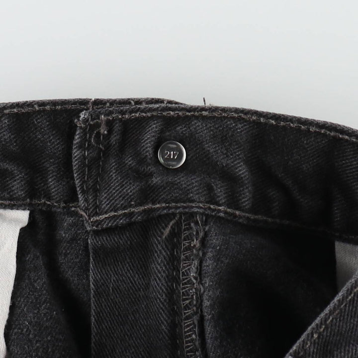 2000'S Levi's 550 Relaxed Fit Black Denim Tapered Jeans, Made in Canada, Men's W35 (approx.) cotton black type Vintage Second Hand